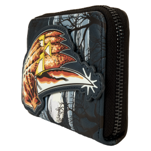 Halloween Michael Myers Jack-O’-Lantern Glow Zip Around Wallet
