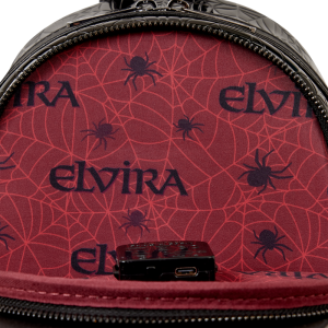 Elvira, Mistress of the Dark Cosplay Light Up Mini Backpack