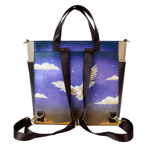 Harry Potter Hogwarts Starry Sky Convertible Backpack & Tote Crossbody Bag