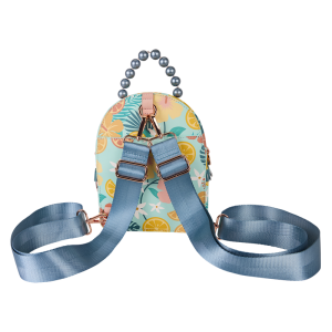 Loungefly Tropical Lemon Floral Convertible Mini Backpack & Crossbody Bag