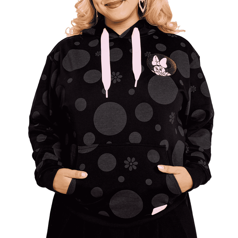 Minnie Mouse Floral Rock The Dots Unisex Hoodie
