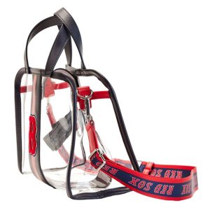 MLB Boston Red Sox Clear Tote Crossbody Stadium Bag with Pouch 
