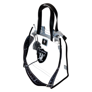 NFL Las Vegas Raiders Clear Convertible Backpack & Tote Crossbody Stadium Bag