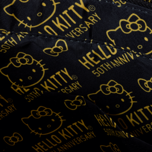 Sanrio Hello Kitty 50th Anniversary Metallic Gold Tote Crossbody Bag With Coin Bag