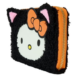 Sanrio Exclusive Hello Kitty Costume Sherpa Glow Zip Around Wallet