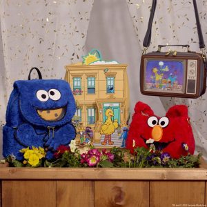 Sesame Street Lenticular Retro TV Triple Lenticular Crossbody Bag