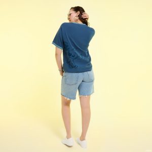 Stitch Patch Unisex Ringer Tee