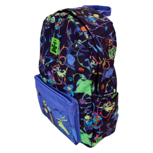 Nightmare Before Christmas Neon Glow All-Over Print Nylon Full-Size Backpack