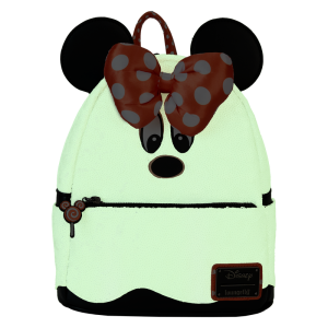 Limited Edition Minnie Mouse Ghost Costume Glow Sequin Mini Backpack
