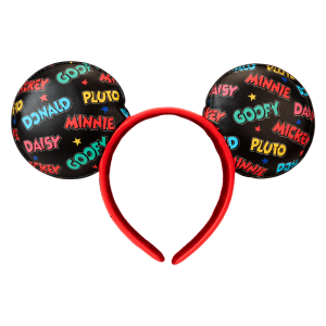 Mickey & Friends Classic All-Over Print Mini Backpack With Ear Headband
