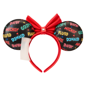 Mickey & Friends Classic All-Over Print Mini Backpack With Ear Headband