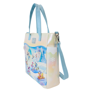 Mickey & Friends Winter Wonderland Convertible Backpack & Tote Crossbody Bag
