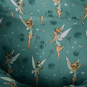 Peter Pan Tinker Bell Clover All-Over Print Tote Crossbody Bag With Coin Bag